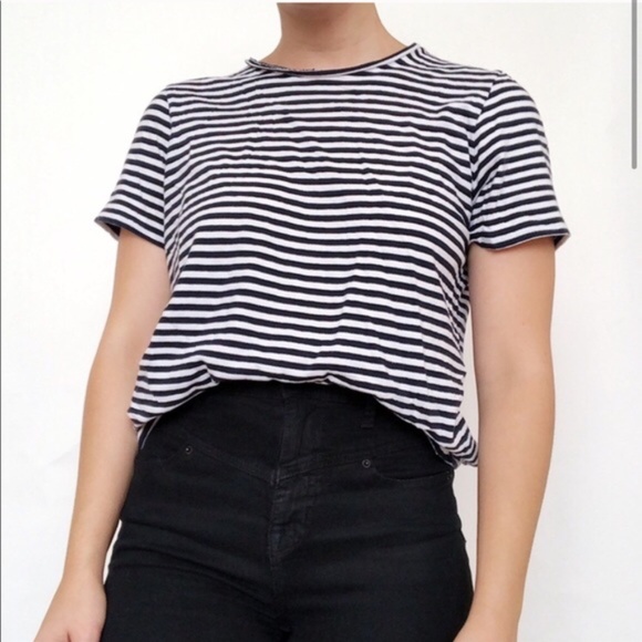 Everlane Tops - Everlane short sleeve striped cotton tee shirt XS